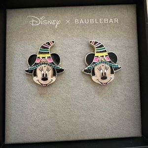 Disney Baublebar Minnie Mouse witch hat stud earrings